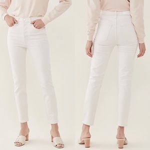 Re/Done 90s High Rise Comfort Stretch Ankle Crop Jeans